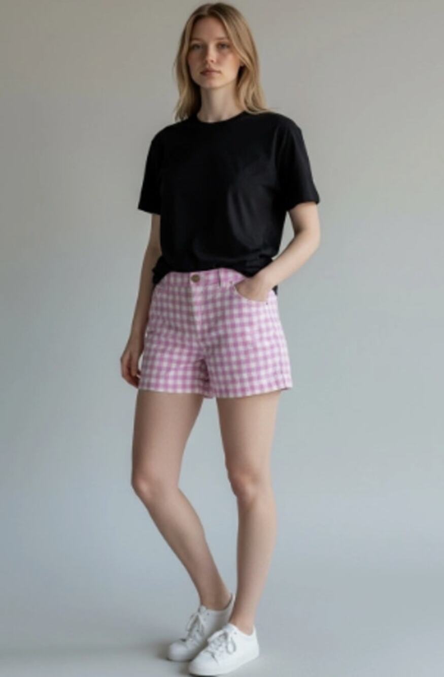 Polo‎ Ralph Lauren Pink Gingham Shorts Women's Size 8 Preppy Summer